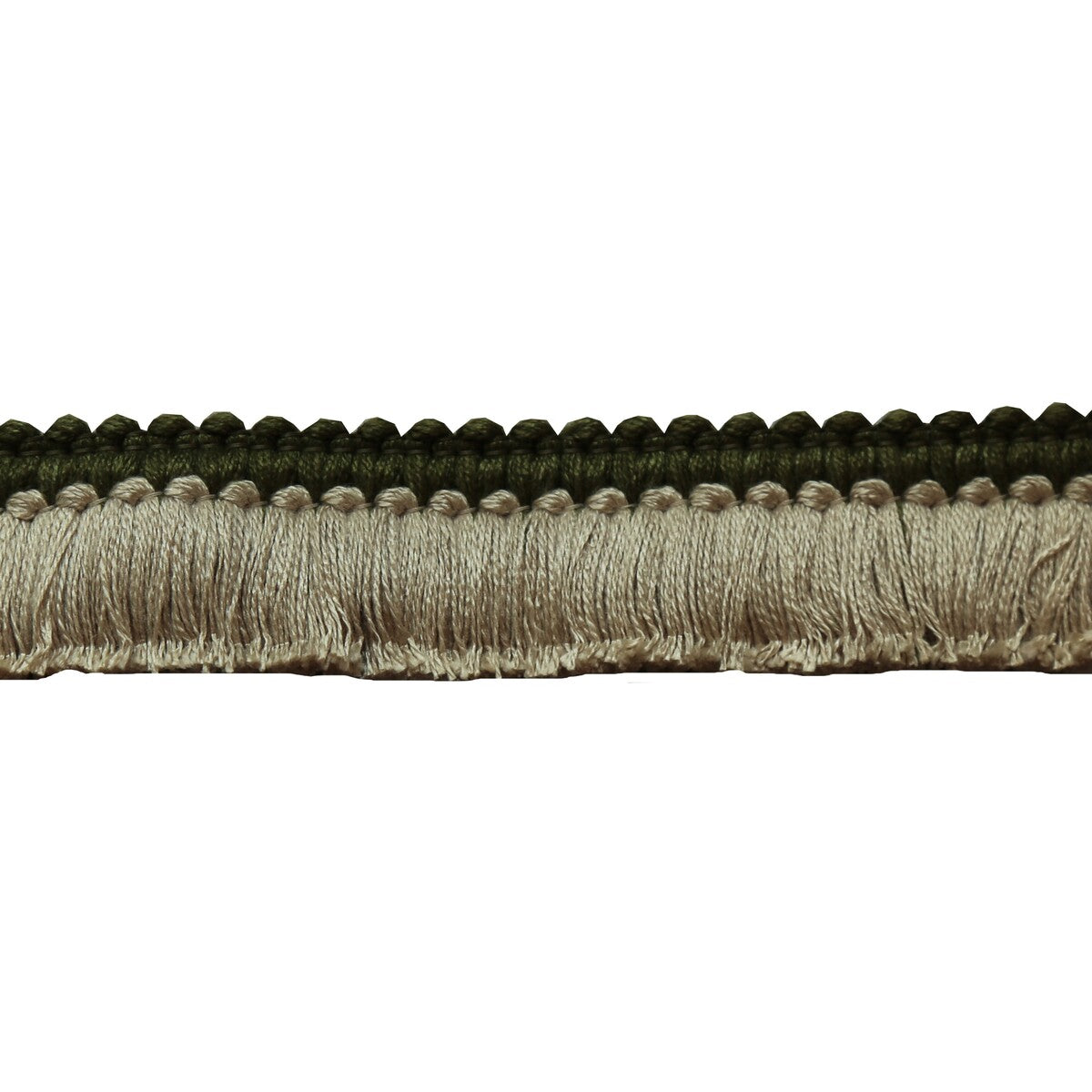 TL10184-316 CUT RUCHE TWO GREEN & FLAX LEE JOFA TRIM