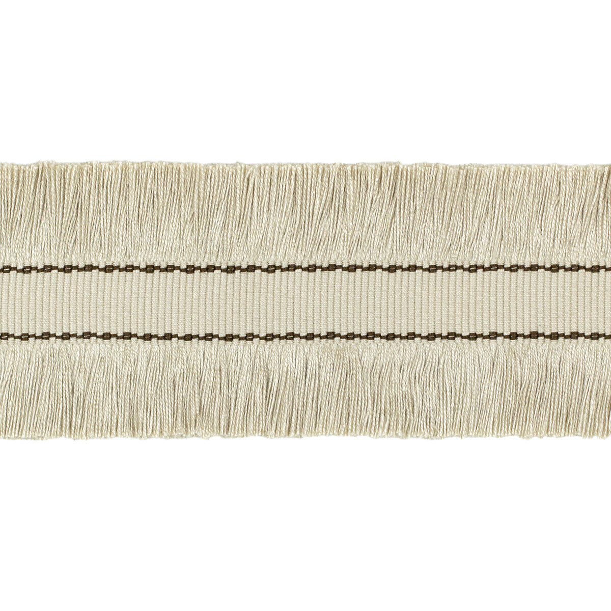 TL10190-166 CUT RUCHE FRINGE FLAX & BRONZE LEE JOFA TRIM