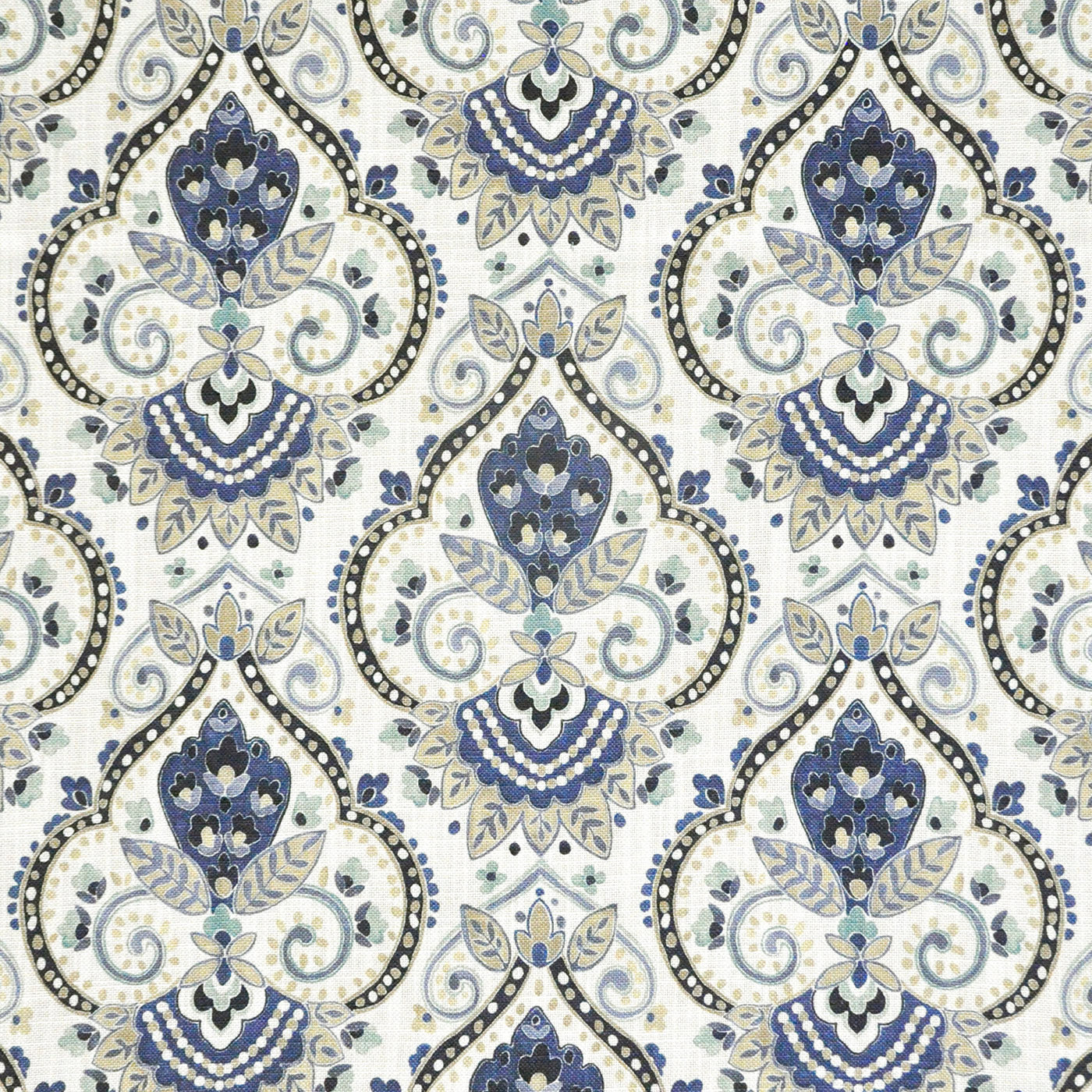 TT8829 Maxwell DRAPERY/MULTI- PATTERN # 829 INDIGO CT-ODYSSEY