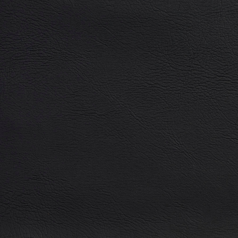 V102 Leather Grain,Plain & Solid Black Charlotte Fabrics Vinyl