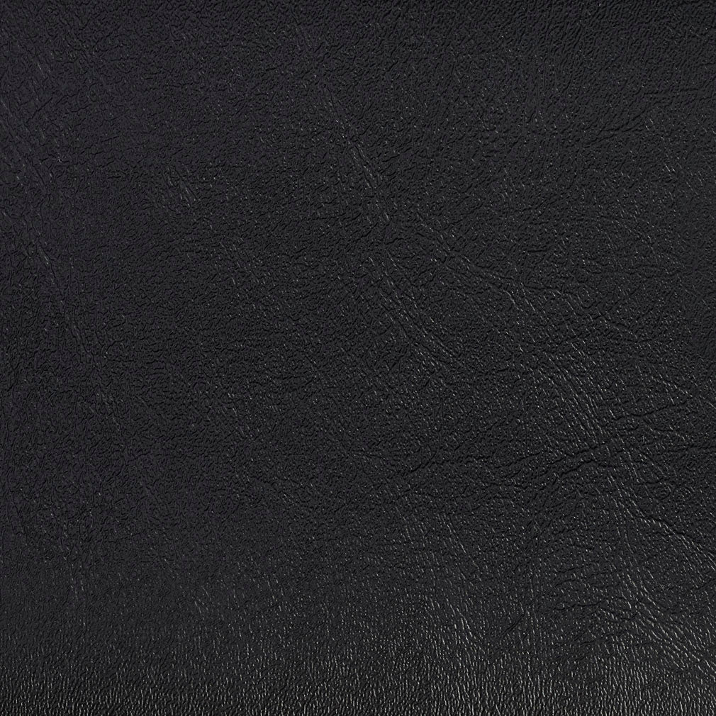 V115 Leather Grain,Plain & Solid Black Black Charlotte Fabrics Vinyl