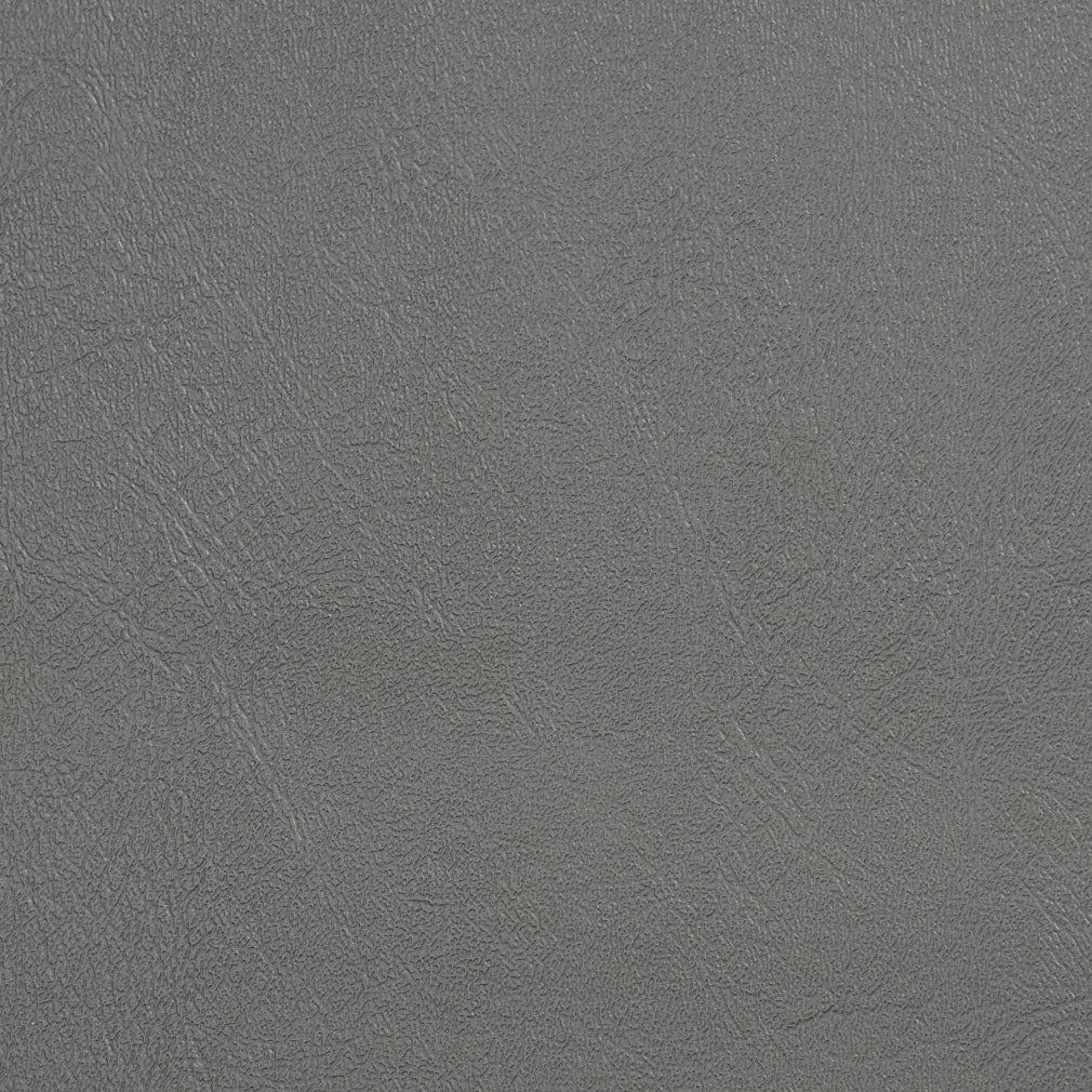 V123 Leather Grain,Plain & Solid Graphite Grey & Silver Charlotte Fabrics Vinyl
