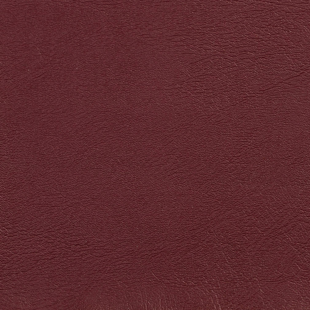 V124 Leather Grain,Plain & Solid Burgundy Red & Burgundy Charlotte Fabrics Vinyl