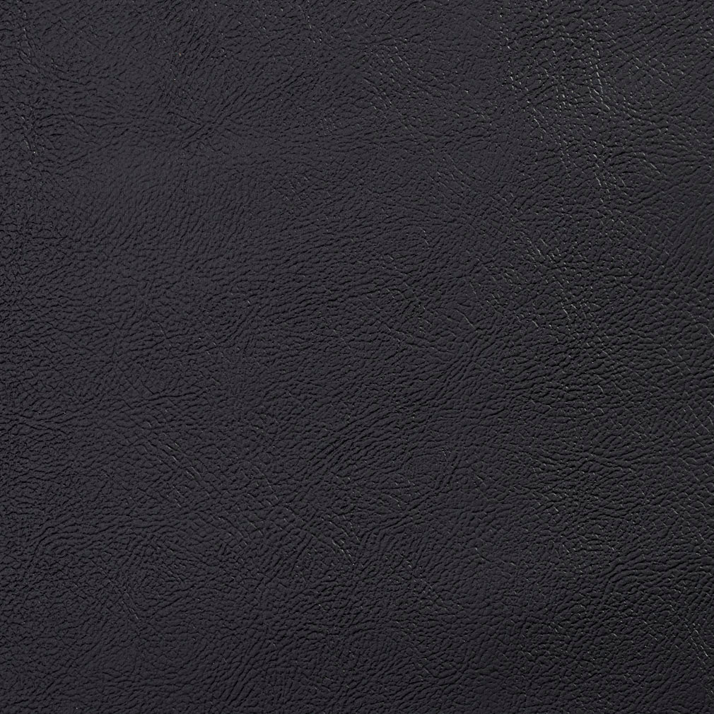 V145 Leather Grain,Plain & Solid Ebony Black Charlotte Fabrics Vinyl