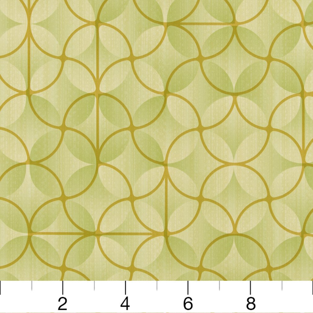V271 Abstract & Geometric Landscape Green Charlotte Fabrics Vinyl