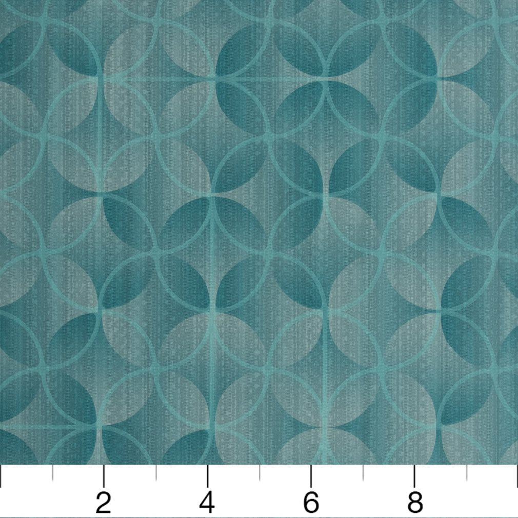 V273 Abstract & Geometric Lagoon Aqua & Teal Charlotte Fabrics Vinyl