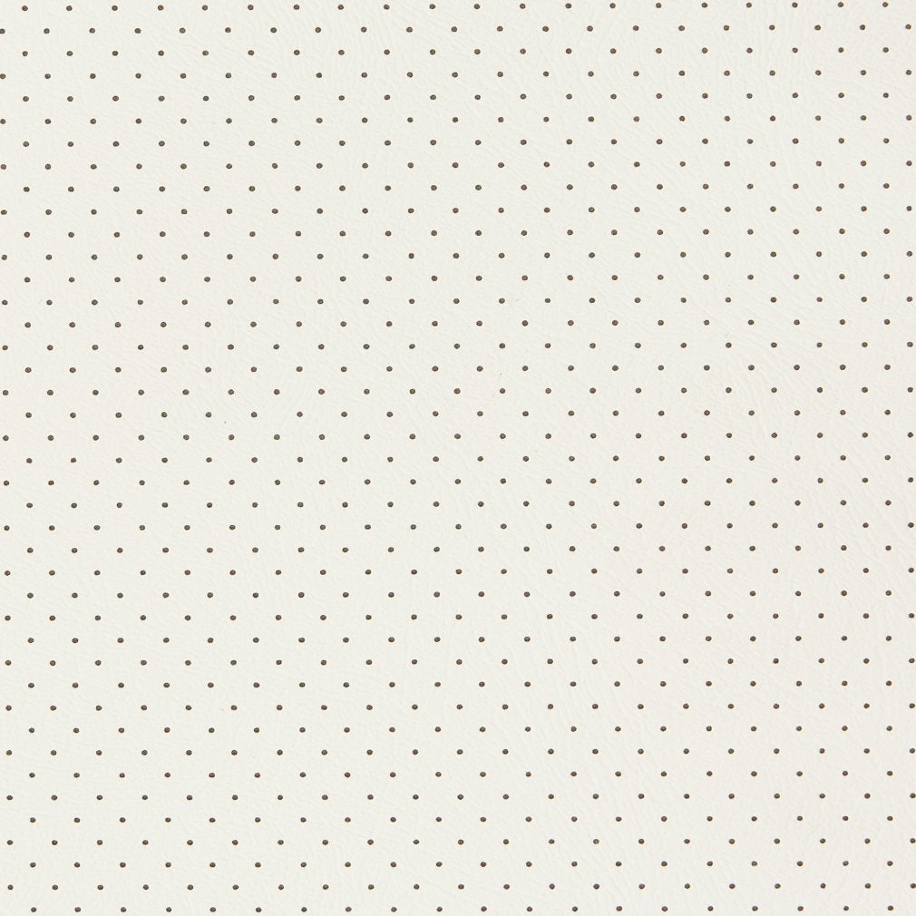 V401 Plain & Solid White Perforated White & Ivory Charlotte Fabrics Vinyl