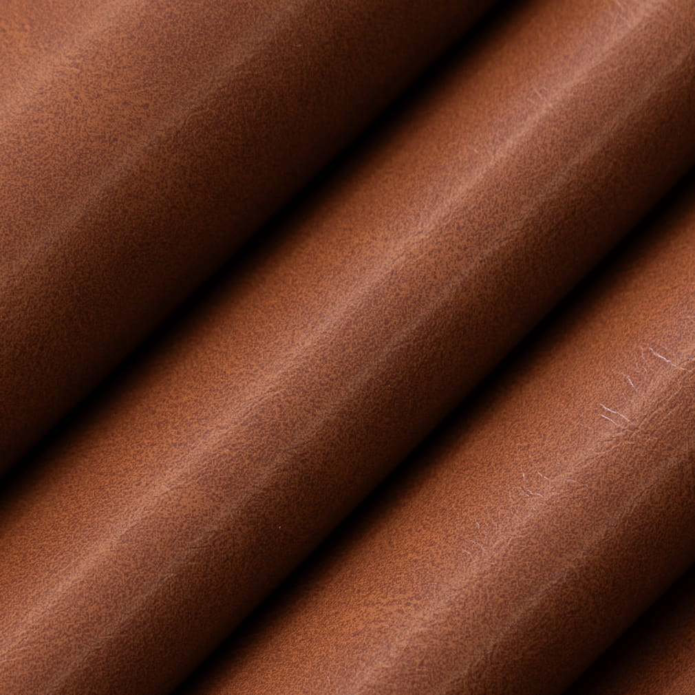 V924 Leather Grain,Plain & Solid Saddle Brown Charlotte Fabrics Vinyl