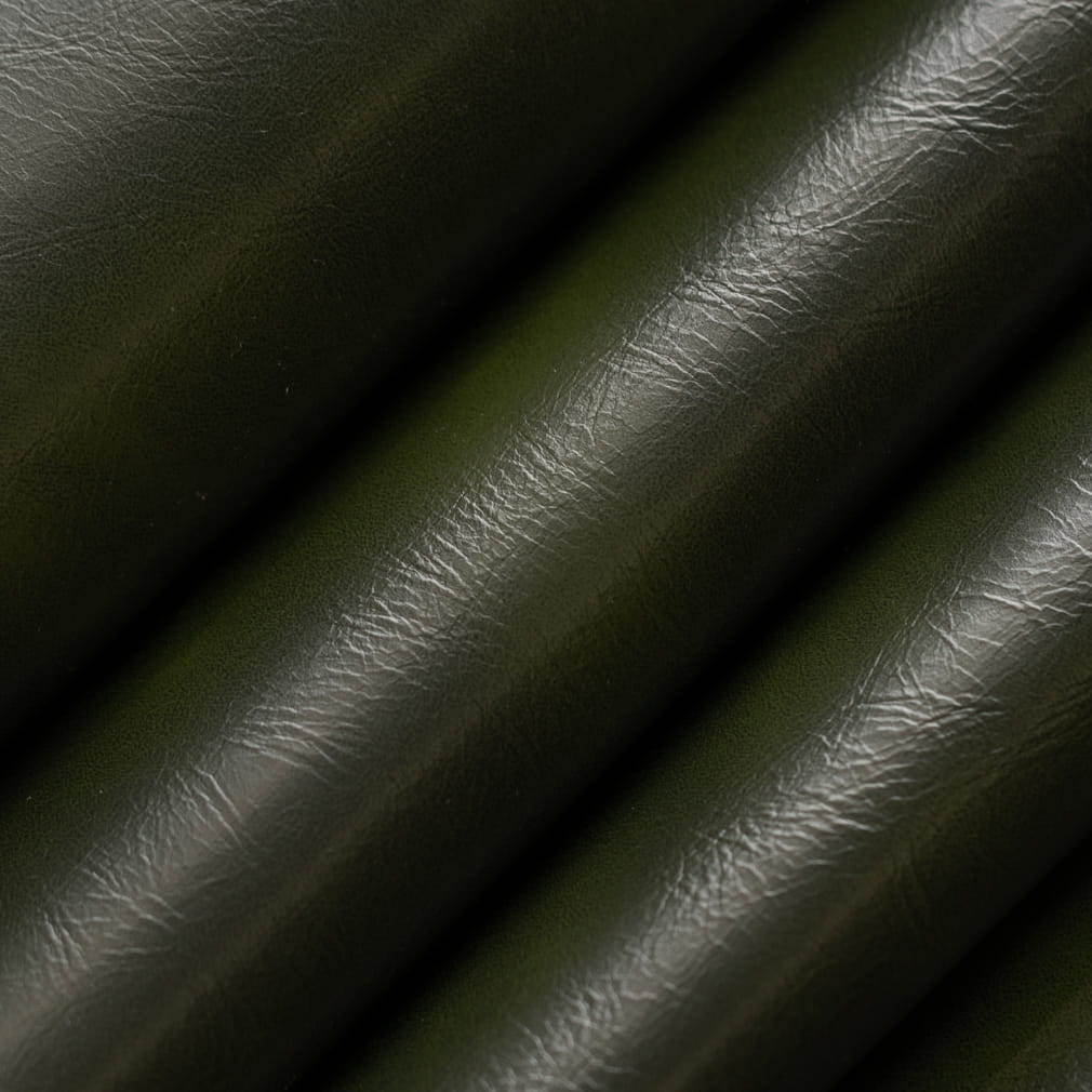 V940 Leather Grain,Plain & Solid Spruce Green Charlotte Fabrics Vinyl