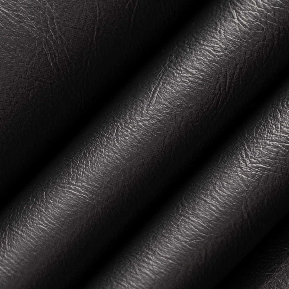 V942 Leather Grain,Plain & Solid Raven Black Charlotte Fabrics Vinyl