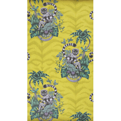 W0103/02-CAC LEMUR LIME CLARKE AND CLARKE Wallpaper