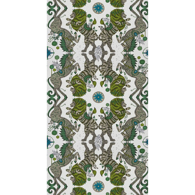 W0113/04-CAC CASPIAN WP LIME CLARKE AND CLARKE Wallpaper