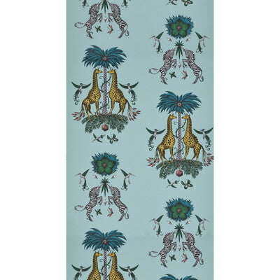 W0114/04-CAC CREATURA TURQUOISE CLARKE AND CLARKE Wallpaper