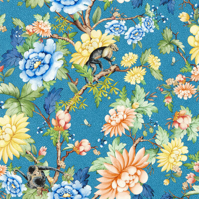 W0133/03-CAC SAPPHIRE GARDEN WP SAPPHIRE CLARKE AND CLARKE Wallpaper