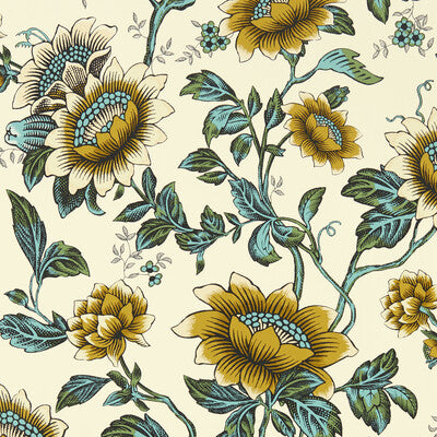W0134/02-CAC TONQUIN WP CHARTREUSE CLARKE AND CLARKE Wallpaper