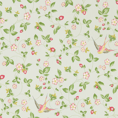 W0135/02-CAC WILD STRAWBERRY WP DOVE CLARKE AND CLARKE Wallpaper