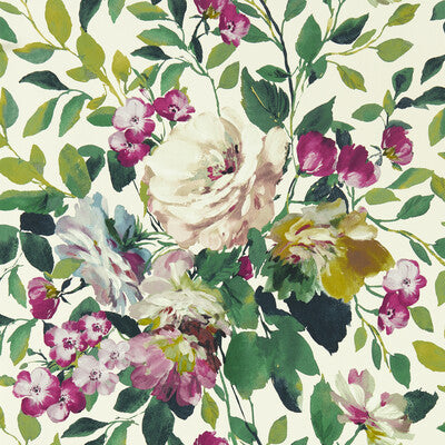 W0139/03-CAC BLOOM FUCHSIA WP CLARKE AND CLARKE Wallpaper
