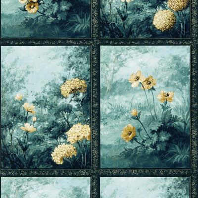 W0155/02-CAC ARTUS DENIM OCHRE WP CLARKE AND CLARKE Wallpaper