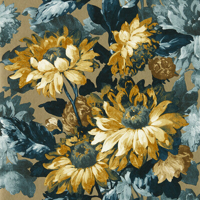 W0162/02-CAC SUNFOREST GILVER DENIM WP CLARKE AND CLARKE Wallpaper