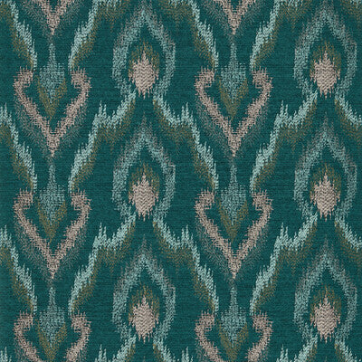 W0170/03-CAC VELLUTO TEAL WP CLARKE AND CLARKE Wallpaper
