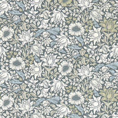 W0173/01-CAC MALLOW SLATE WP CLARKE AND CLARKE Wallpaper