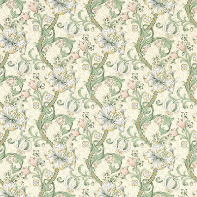 W0174/01-CAC GOLDEN LILY LINEN WP CLARKE AND CLARKE Wallpaper