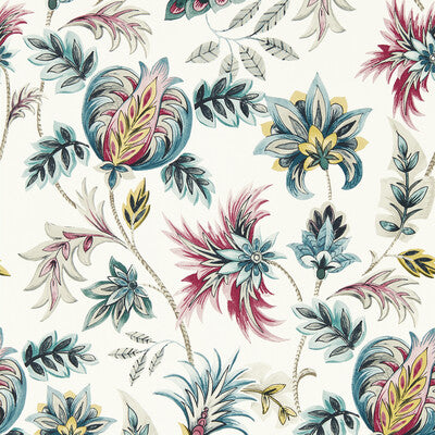 W0198/04-CAC SIZERGH TEAL BERRY WP CLARKE AND CLARKE Wallpaper