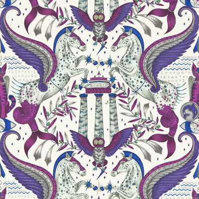 W0215/03-CAC ODYSSEY MYTHOS VIOLET WP CLARKE AND CLARKE Wallpaper