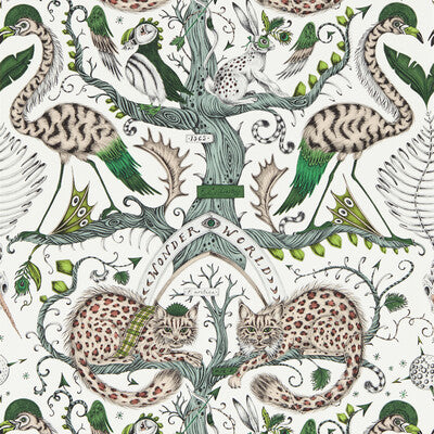 W0219/03-CAC WONDER WORLD EMERALD WP CLARKE AND CLARKE Wallpaper