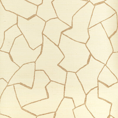 W3573-4 KRAVET COUTURE W-BARK CLOTH-GOLD KRAVET COUTURE Wallpaper