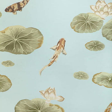 W4146-316 Lotus Pond WP Freshwater Kravet Wallpaper