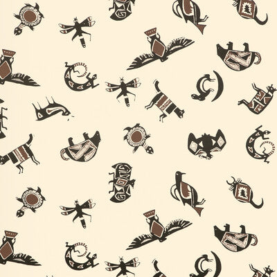 W4261-86 MIMBRES WP UMBER KRAVET COUTURE Wallpaper