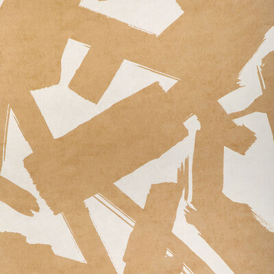 W4267-16 BOLD LINES WP CAMEL KRAVET COUTURE Wallpaper