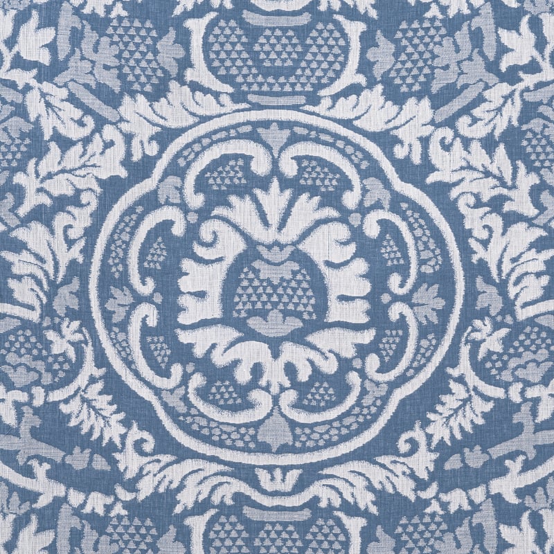 W710837 Thibaut Blue Fabric