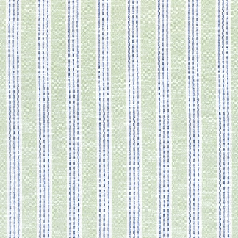 W73486 Thibaut Green Apple and Royal Fabric