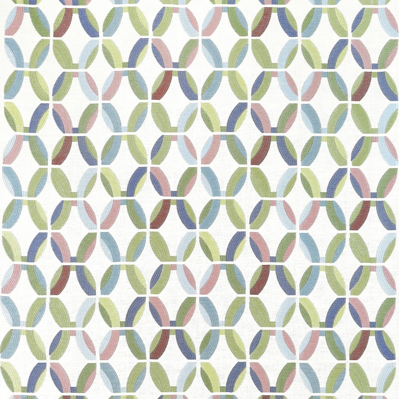 W745001 Thibaut Lavender and Green Fabric