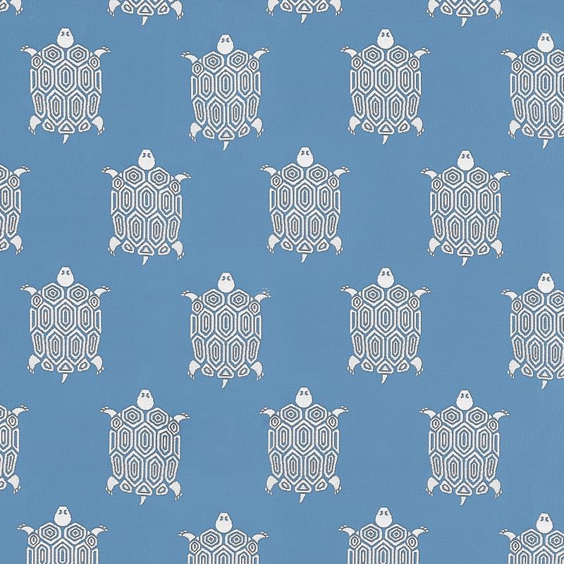 W81628 Thibaut Island Blue Fabric