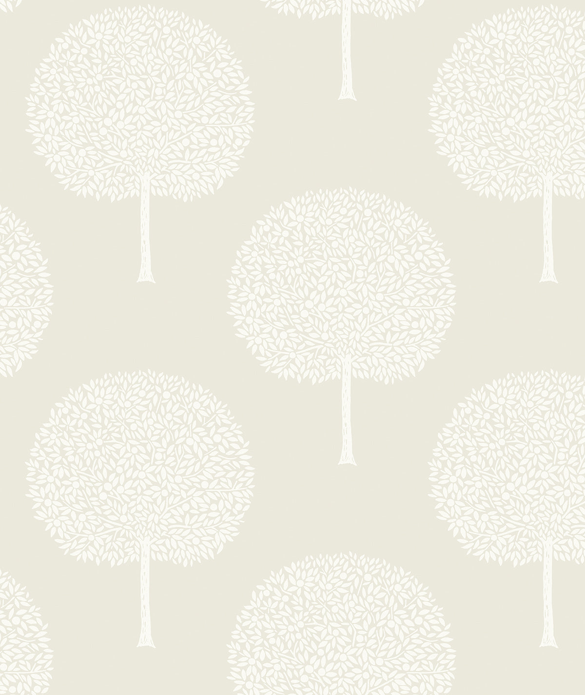 WH41805 Seabrook Designs Piano Wallpaper Demi Trees Neutral & Cream