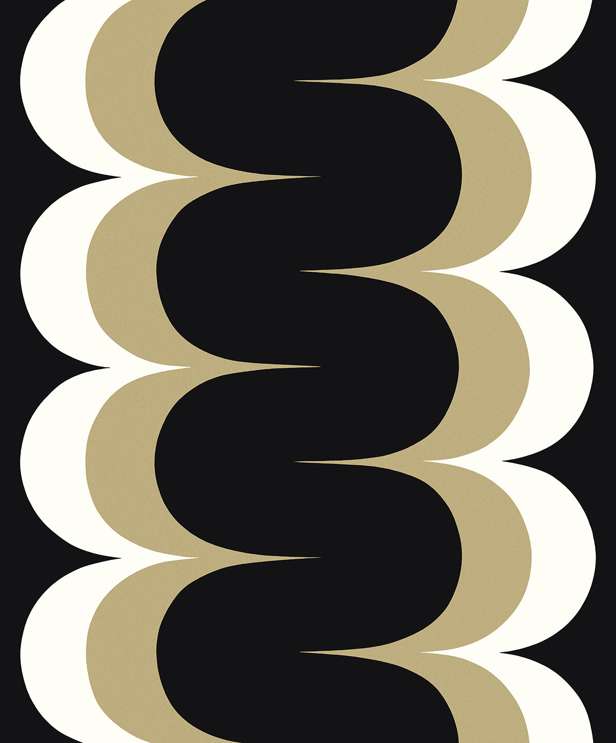 WH42005 Seabrook Designs Piano Wallpaper Mandolin Geometric Stripe Black & Metallic Golden Straw