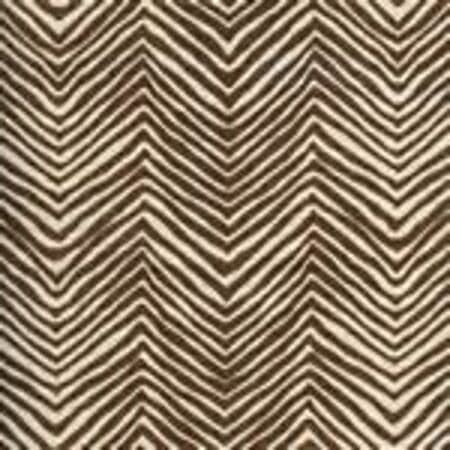 AC303-38 PETITE ZIG ZAG New Brown on Tint Quadrille Fabric