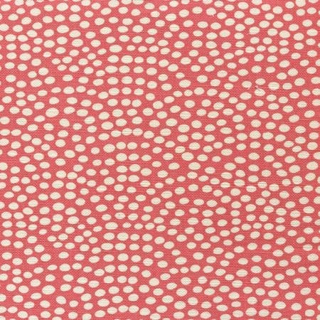 AC712-10 MOJAVE ONE COLOR REVERSE Coral on White Quadrille Fabric