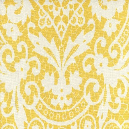 AC870-04 NEW BROMPTON Yellow on Tint Quadrille Fabric