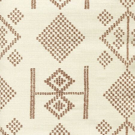 AC890-07 VACANCES Sienna on Tint Quadrille Fabric