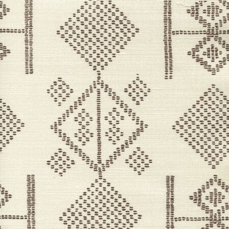 AC890-10 VACANCES New Brown on Tint Quadrille Fabric