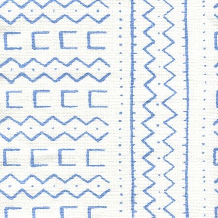 AC980-05 BEAU RIVAGE French Blue on Oyster Quadrille Fabric