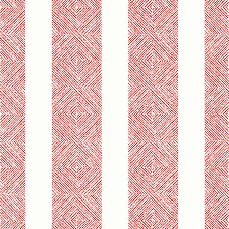 AT15126 CLIPPERTON STRIPE Red Anna French Wallpaper