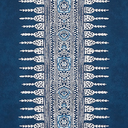 AT15142 JAVANESE STRIPE Navy Anna French Wallpaper