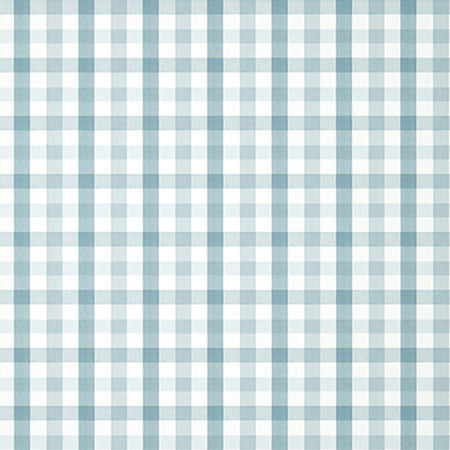 AT15150 SAYBROOK CHECK Spa Blue Anna French Wallpaper