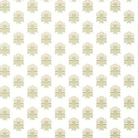 AT15158 MILFORD Beige And Green Anna French Wallpaper