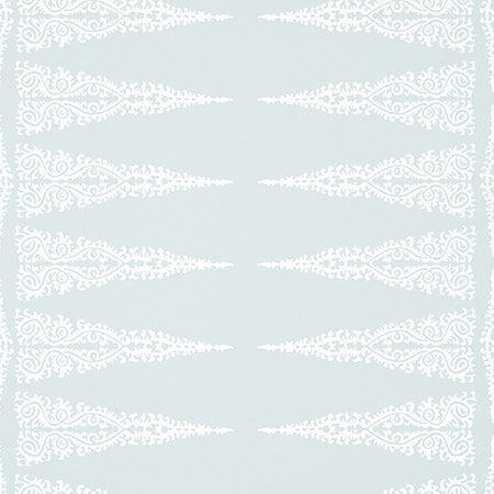 AT24542 ELLERY STRIPE White On Soft Blue Anna French Wallpaper